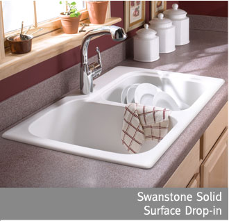 Solid Surface Drop-In Sinks