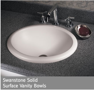 Swanstone solid surface Vanity Sink Bowls