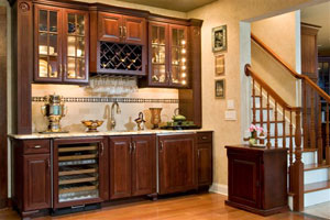 Kitchen cabinet, counter & sink